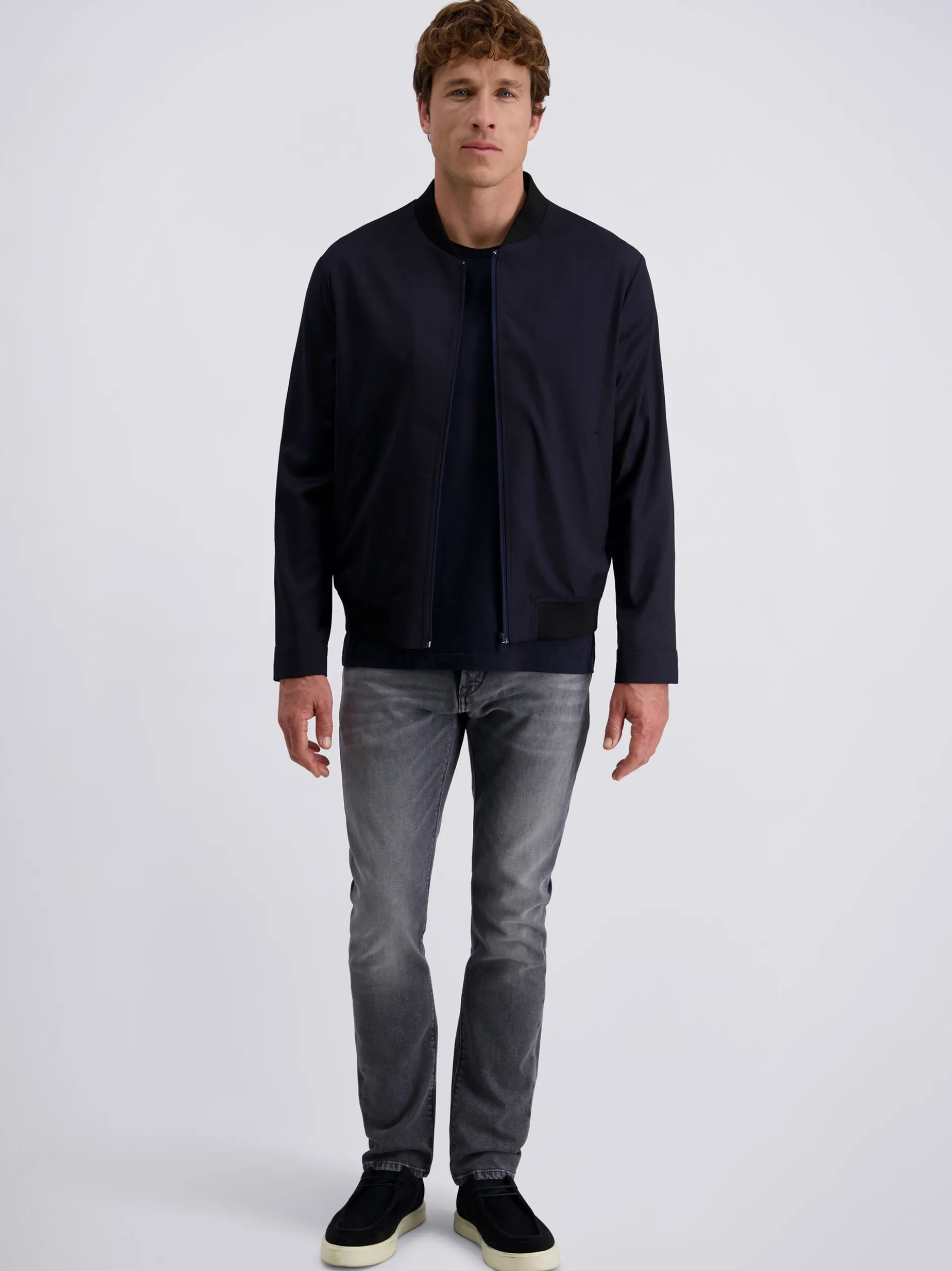 Pierre Cardin Herren Langarmshirt in blau