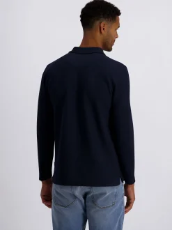 Pierre Cardin Herren Langarmshirt in blau