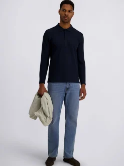 Pierre Cardin Herren Langarmshirt in blau