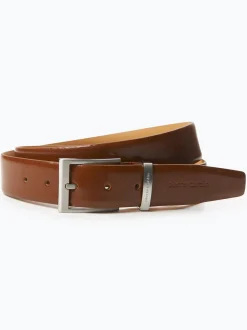 Pierre Cardin Herren Ledergürtel in cognac