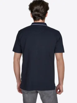 Pierre Cardin Herren Polo-Shirt in blau - Ärmel: kurzarm