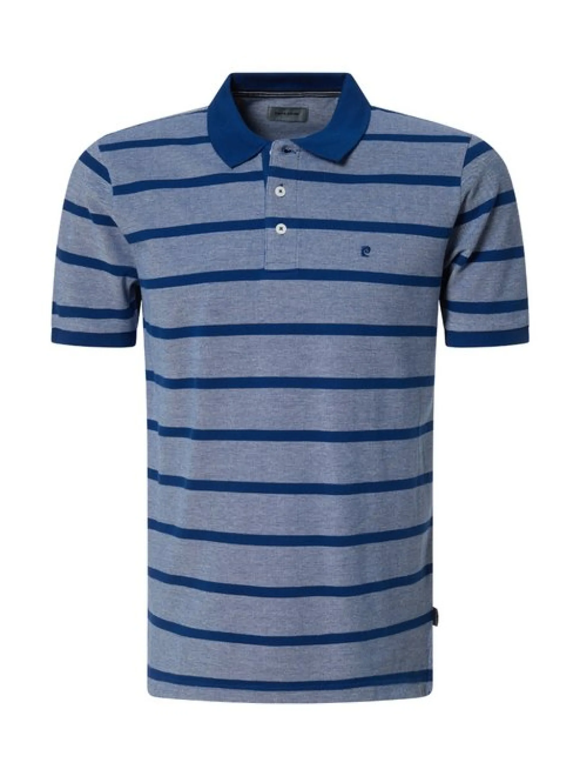 Pierre Cardin Herren Polo-Shirt in blau - Ärmel: kurzarm