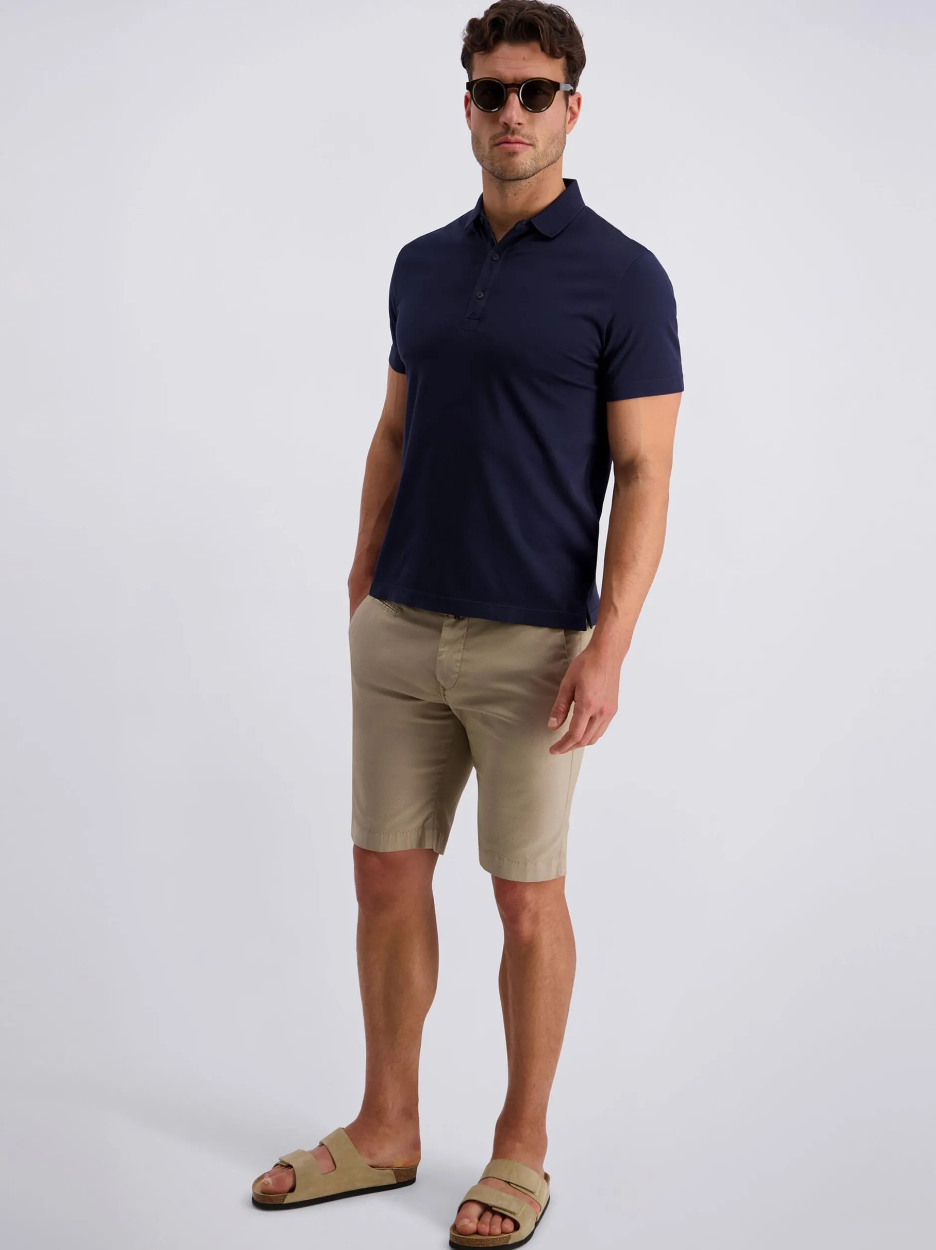 Pierre Cardin Herren Poloshirt in blau - Ärmel: kurzarm
