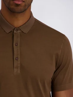 Pierre Cardin Herren Poloshirt in braun - Ärmel: kurzarm