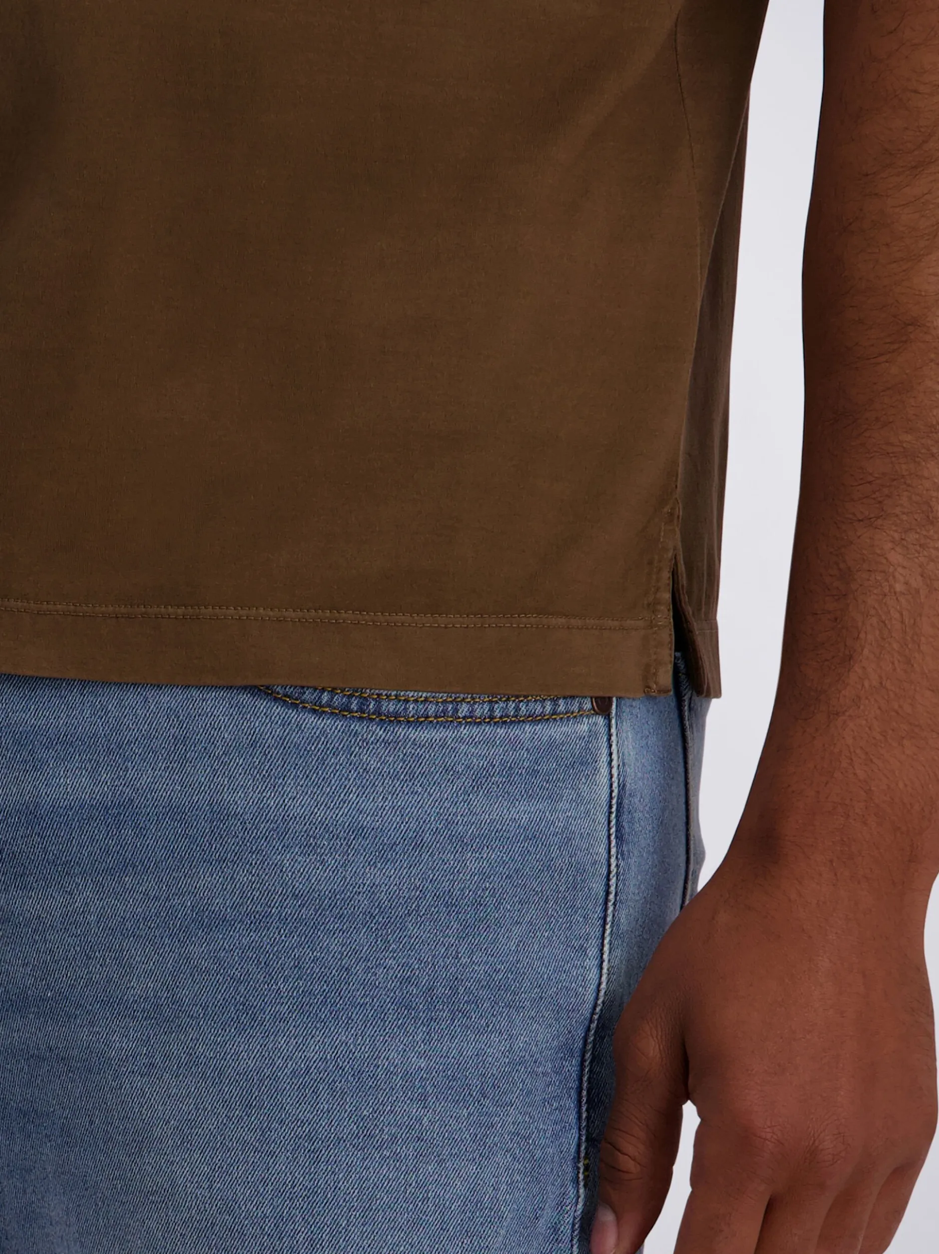 Pierre Cardin Herren Poloshirt in braun - Ärmel: kurzarm