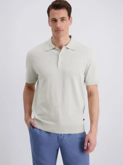 Pierre Cardin Herren Poloshirt in ecru - Ärmel: kurzarm