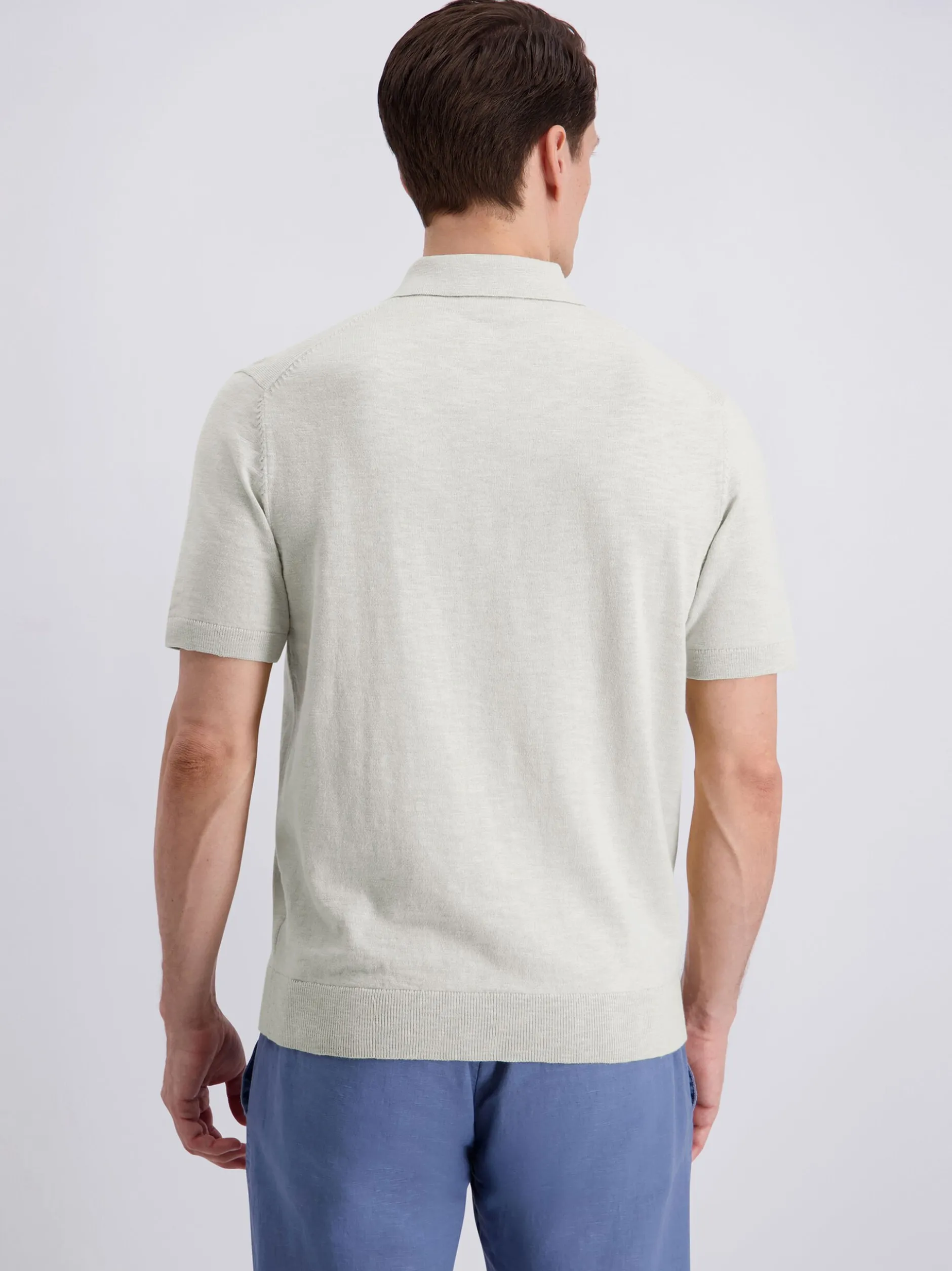 Pierre Cardin Herren Poloshirt in ecru - Ärmel: kurzarm