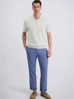 Pierre Cardin Herren Poloshirt in ecru - Ärmel: kurzarm