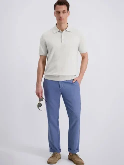 Pierre Cardin Herren Poloshirt in ecru - Ärmel: kurzarm