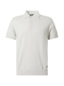 Pierre Cardin Herren Poloshirt in ecru - Ärmel: kurzarm