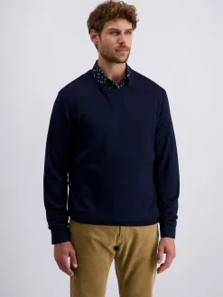 Pierre Cardin Herren Pullover in blau - Ärmel: langarm