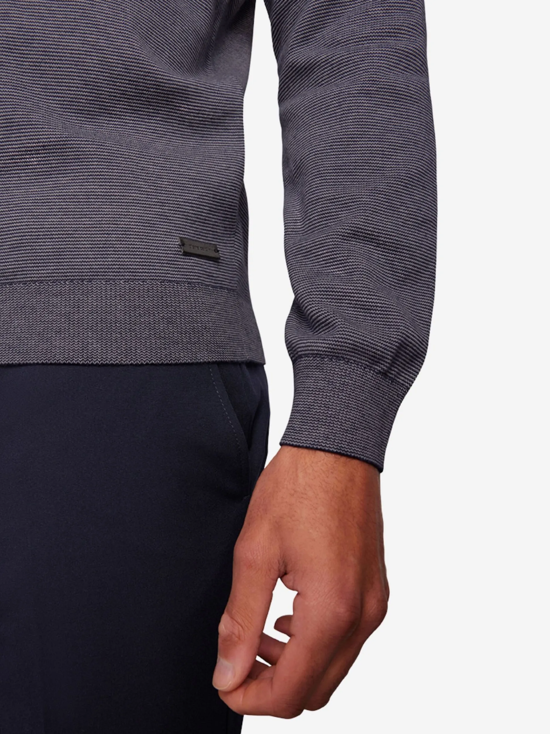 Pierre Cardin Herren Pullover in grau - Ärmel: langarm