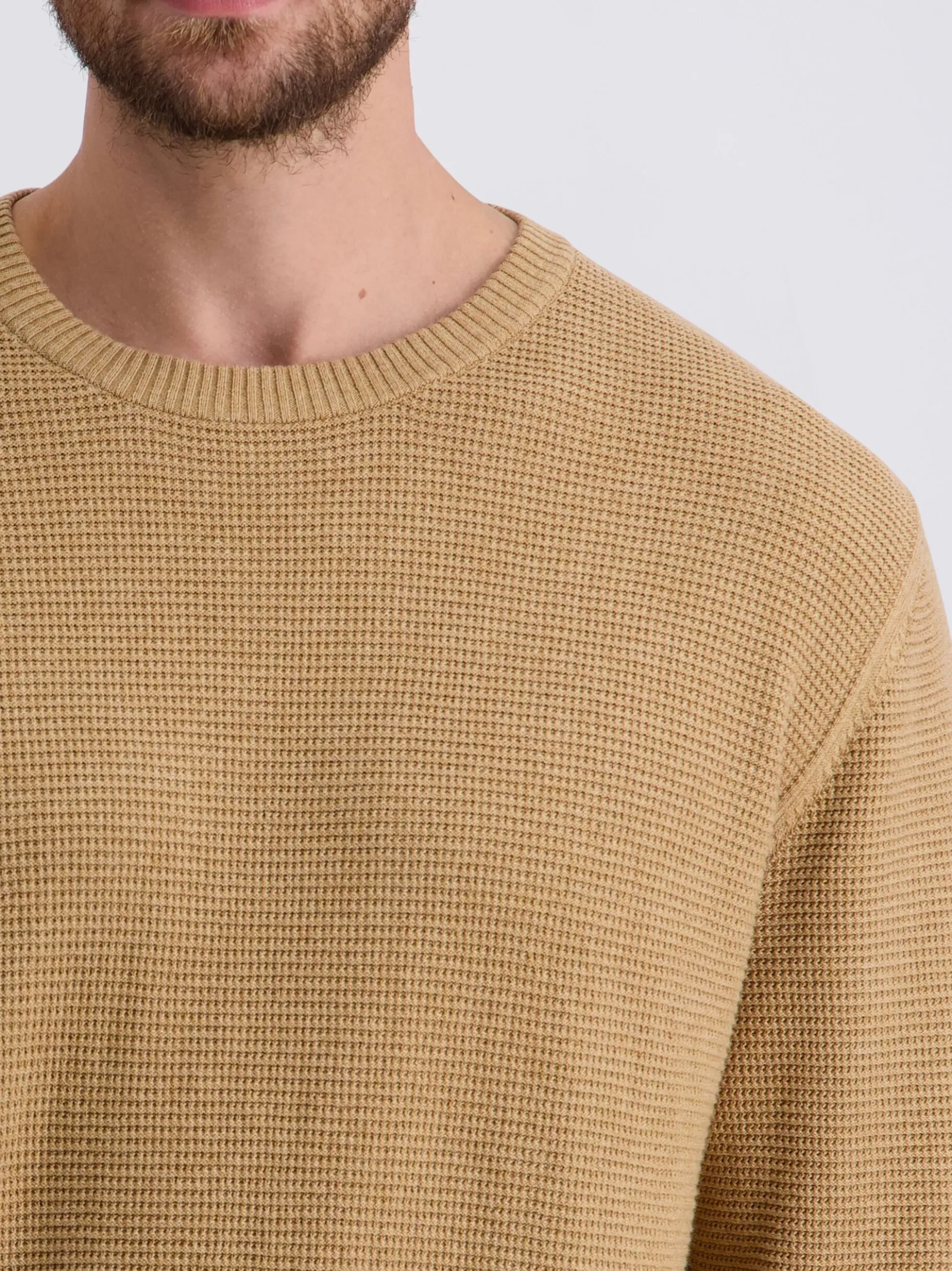 Pierre Cardin Herren Pullover in beige - Ärmel: langarm