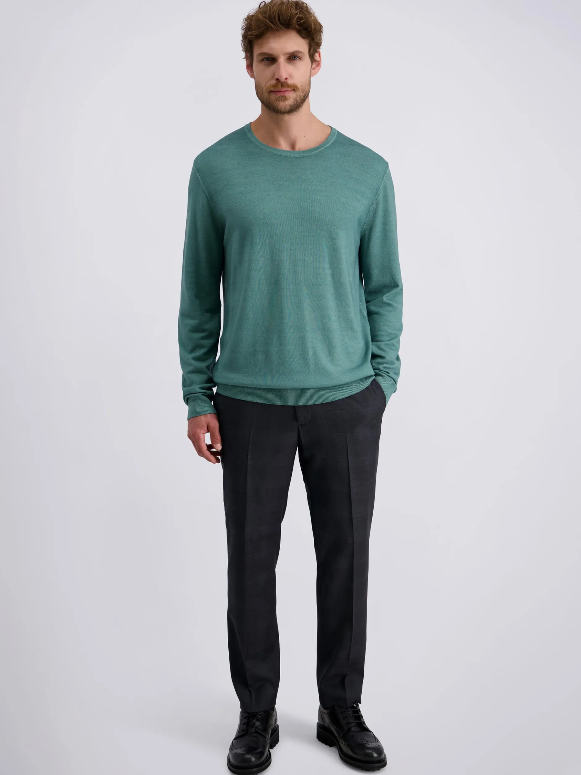 Pierre Cardin Herren Pullover in grün - Ärmel: langarm