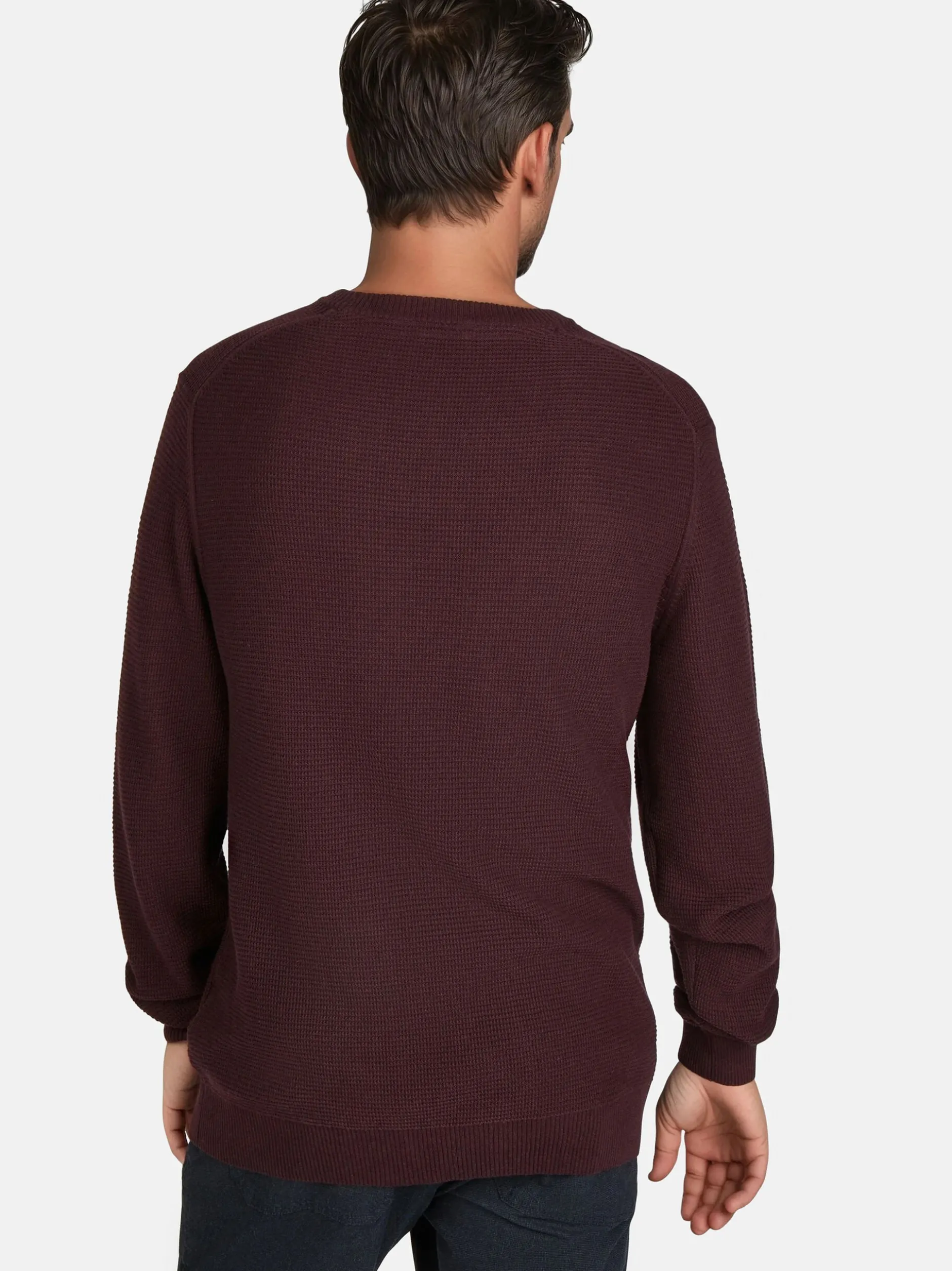 Pierre Cardin Herren Pullover in rot - Ärmel: langarm