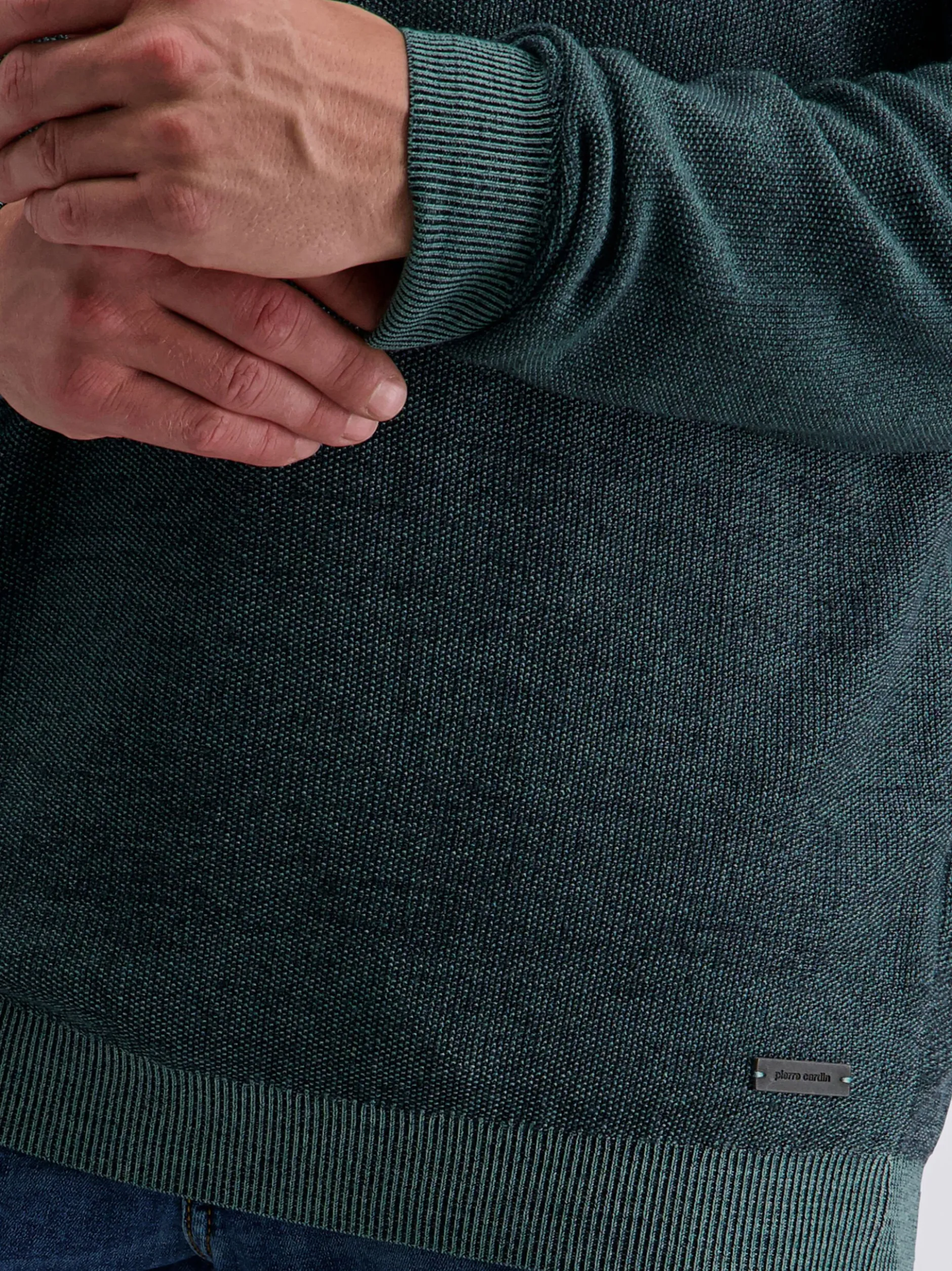 Pierre Cardin Herren Pullover in grün - Ärmel: langarm