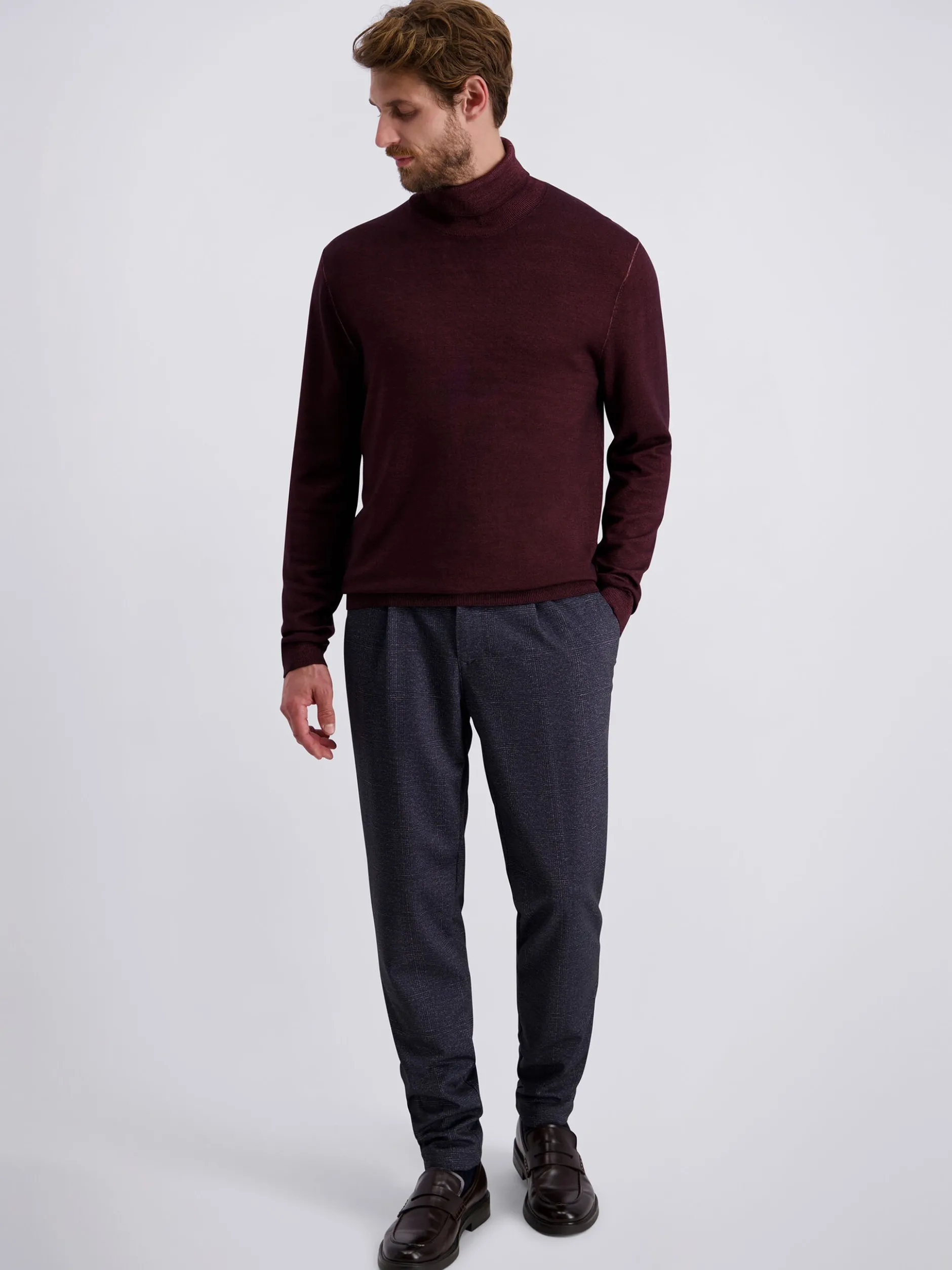 Pierre Cardin Herren Rollkragenpullover in rot