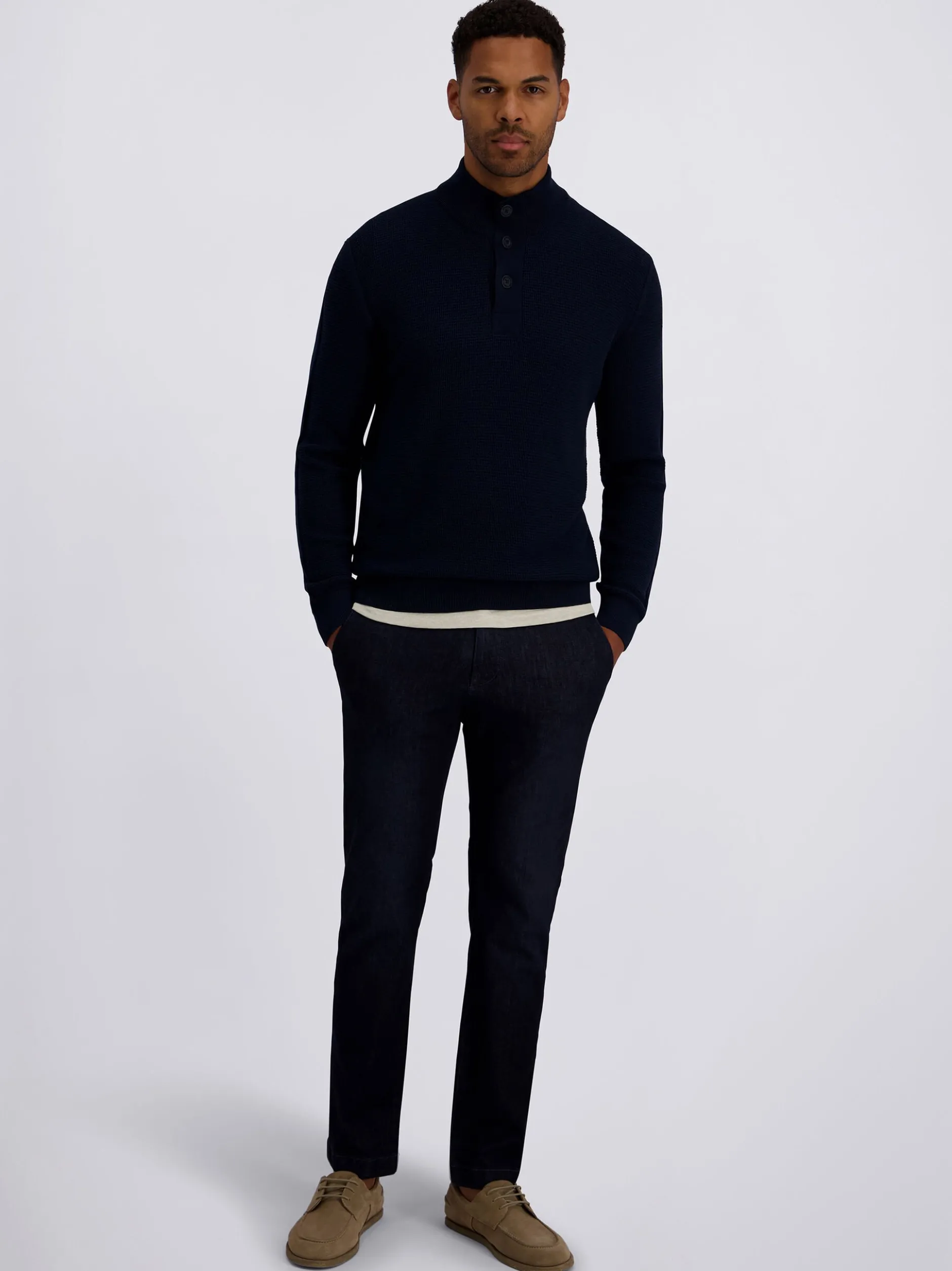 Pierre Cardin Herren Strickpullover in blau