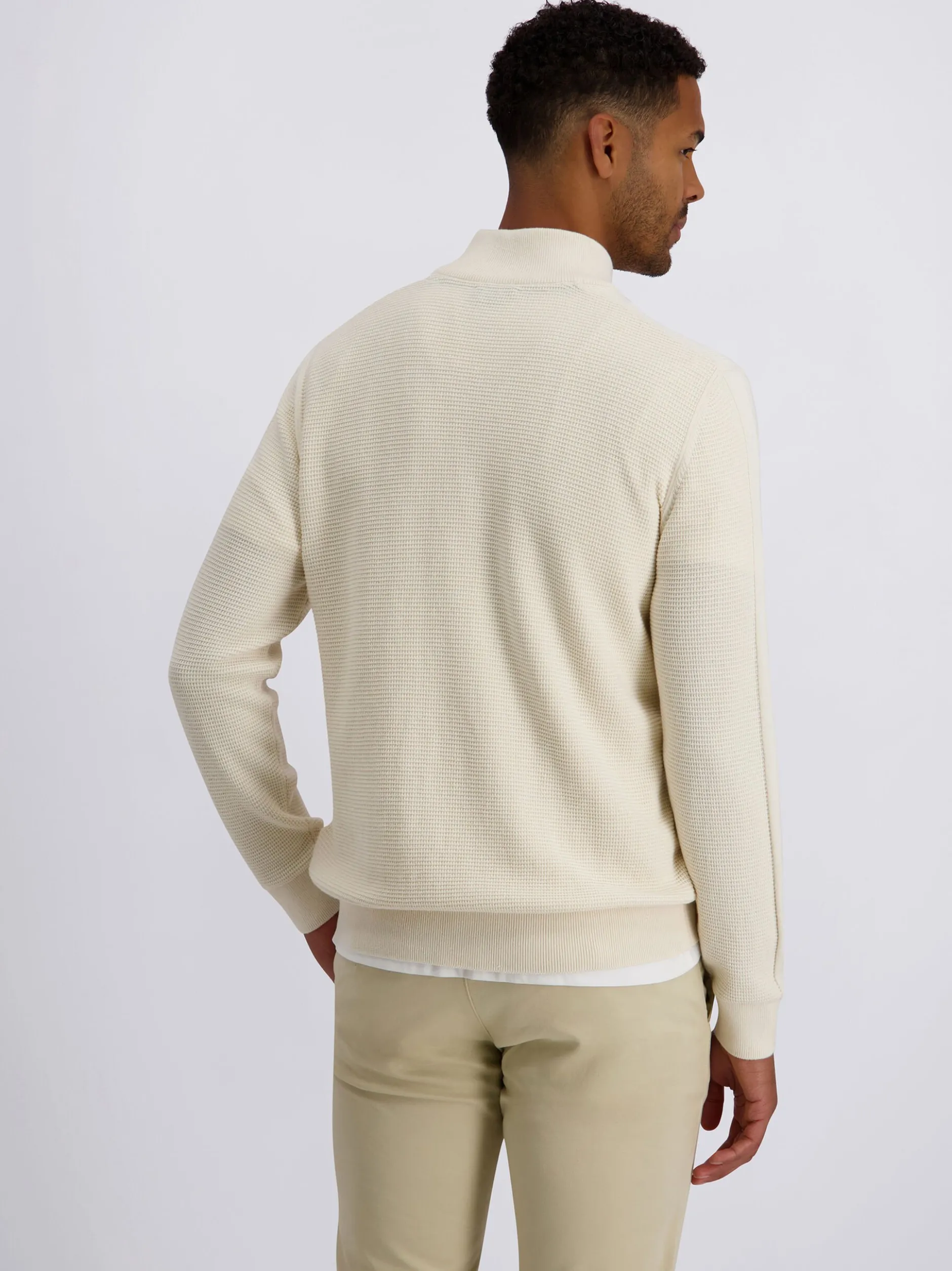 Pierre Cardin Herren Strickpullover in weiß