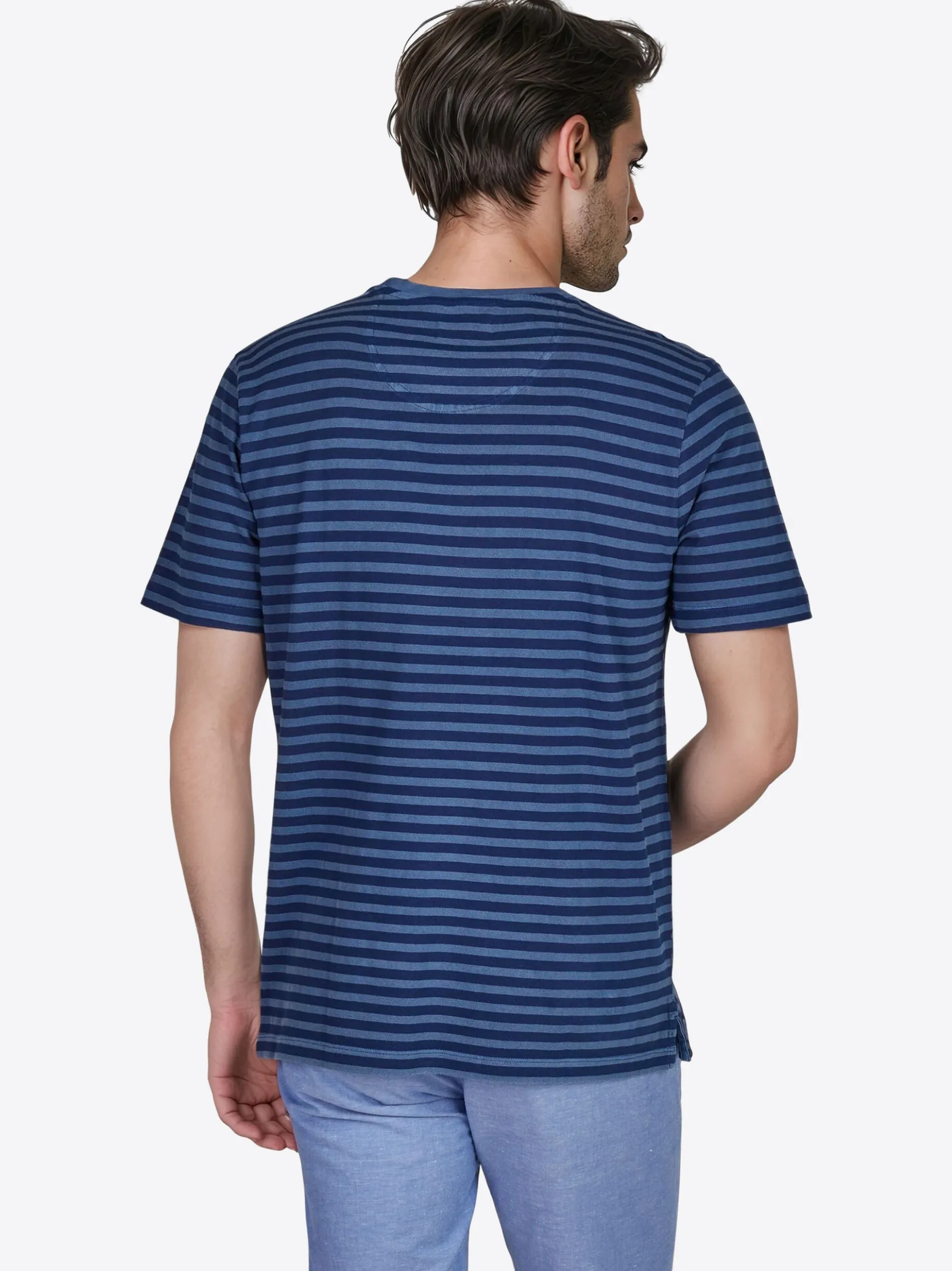 Pierre Cardin Herren T-Shirt in blau - Ärmel: kurzarm
