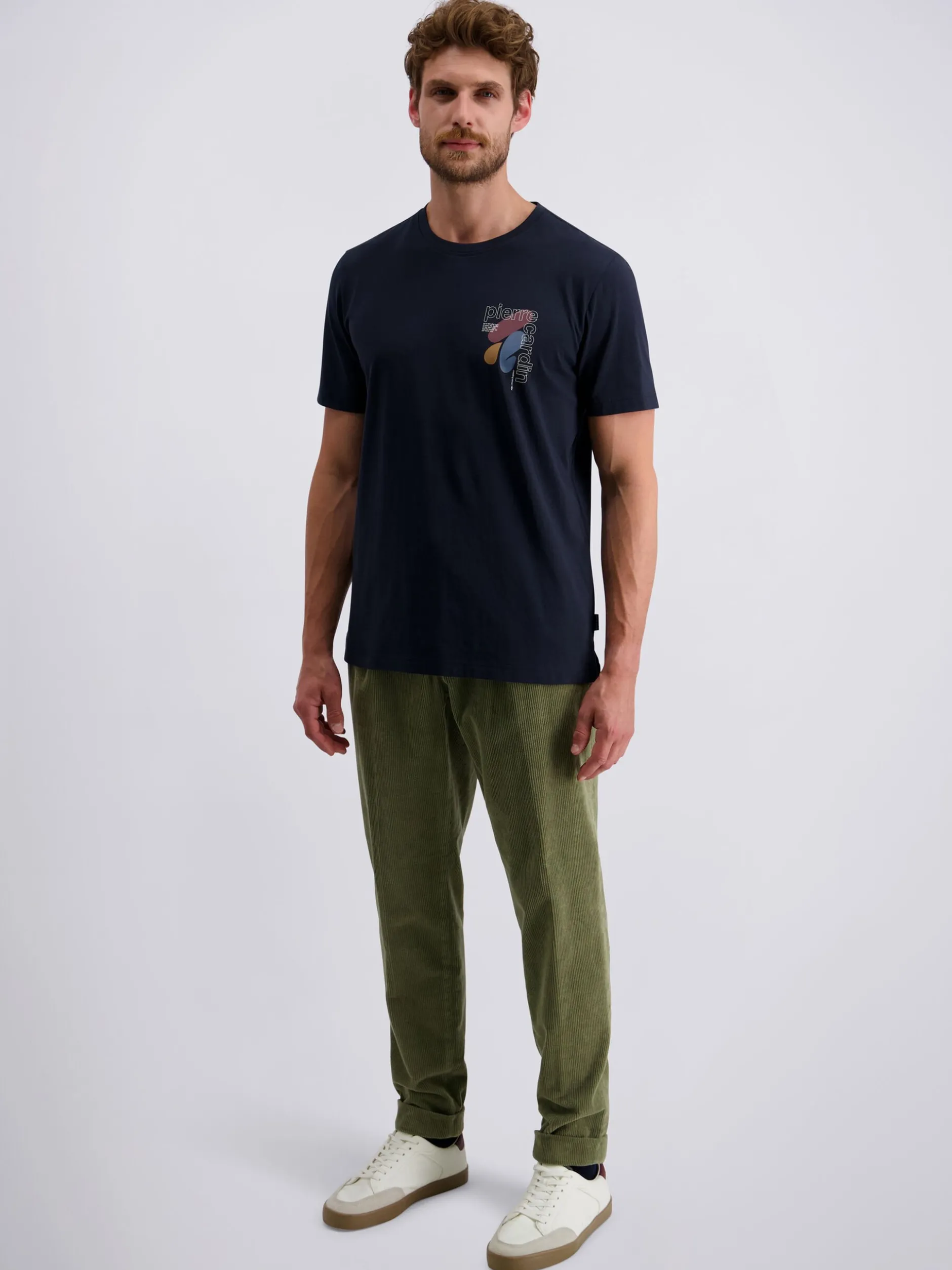 Pierre Cardin Herren T-Shirt in blau - Ärmel: kurzarm