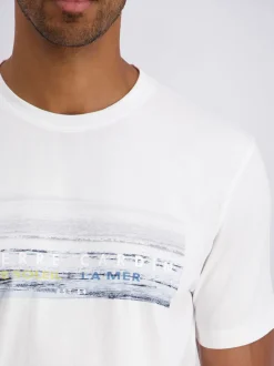 Pierre Cardin Herren T-Shirt in weiß - Ärmel: kurzarm