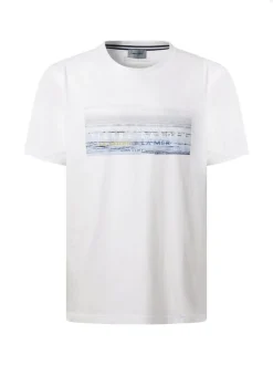 Pierre Cardin Herren T-Shirt in weiß - Ärmel: kurzarm
