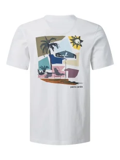 Pierre Cardin Herren T-Shirt in weiß - Ärmel: kurzarm
