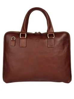 piké Unisex Aktentasche in braun