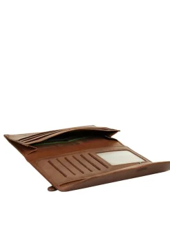piké Unisex Brieftasche in braun