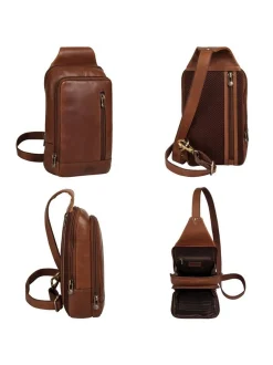 piké Unisex Crossover Bag in braun