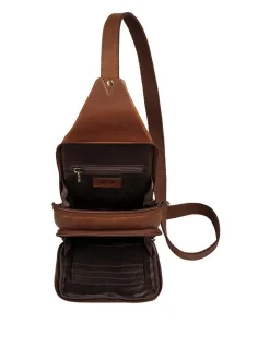 piké Unisex Crossover Bag in braun