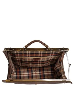 piké Unisex Doktortasche / Reisetasche in braun
