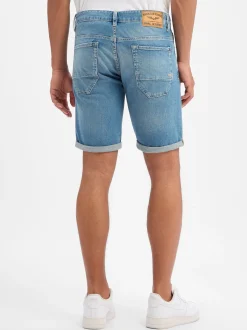 PME Legend Herren Jeansshorts in bleached - Länge: kurz