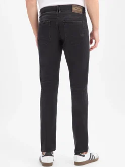 PME Legend Herren Straight Fit Jeans in schwarz