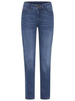 Polo Sylt Damen Jeans in medium stone blau - Länge: lang