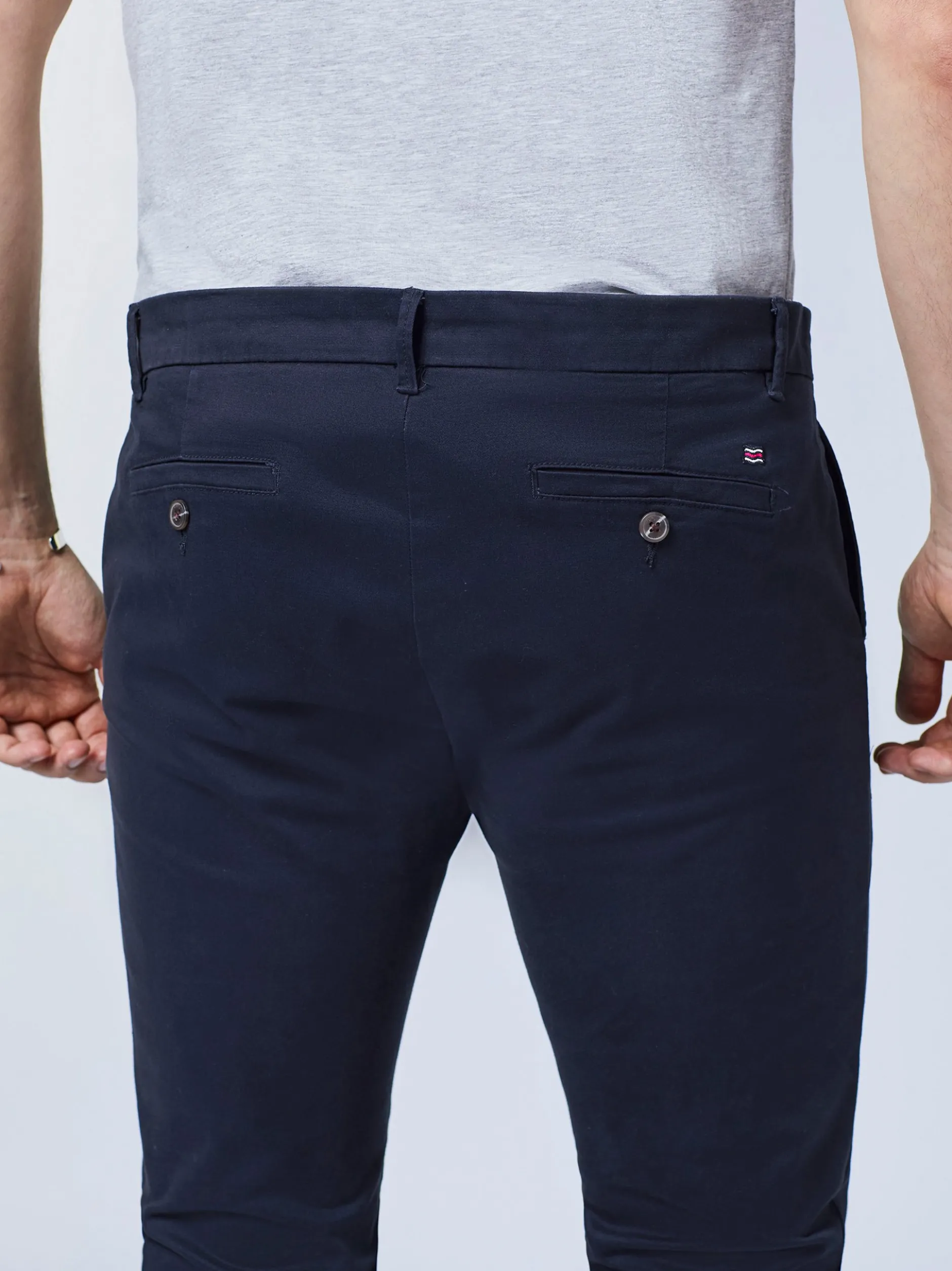 Polo Sylt Herren Chino in marine blau - Länge: lang