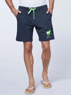 Polo Sylt Herren Shorts in marine blau - Länge: kurz