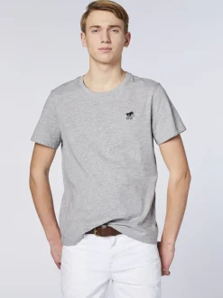 Polo Sylt Herren T-Shirt in hellgrau grau