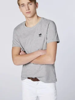 Polo Sylt Herren T-Shirt in hellgrau grau