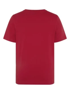 Polo Sylt Jungen T-Shirt in bordeaux rot