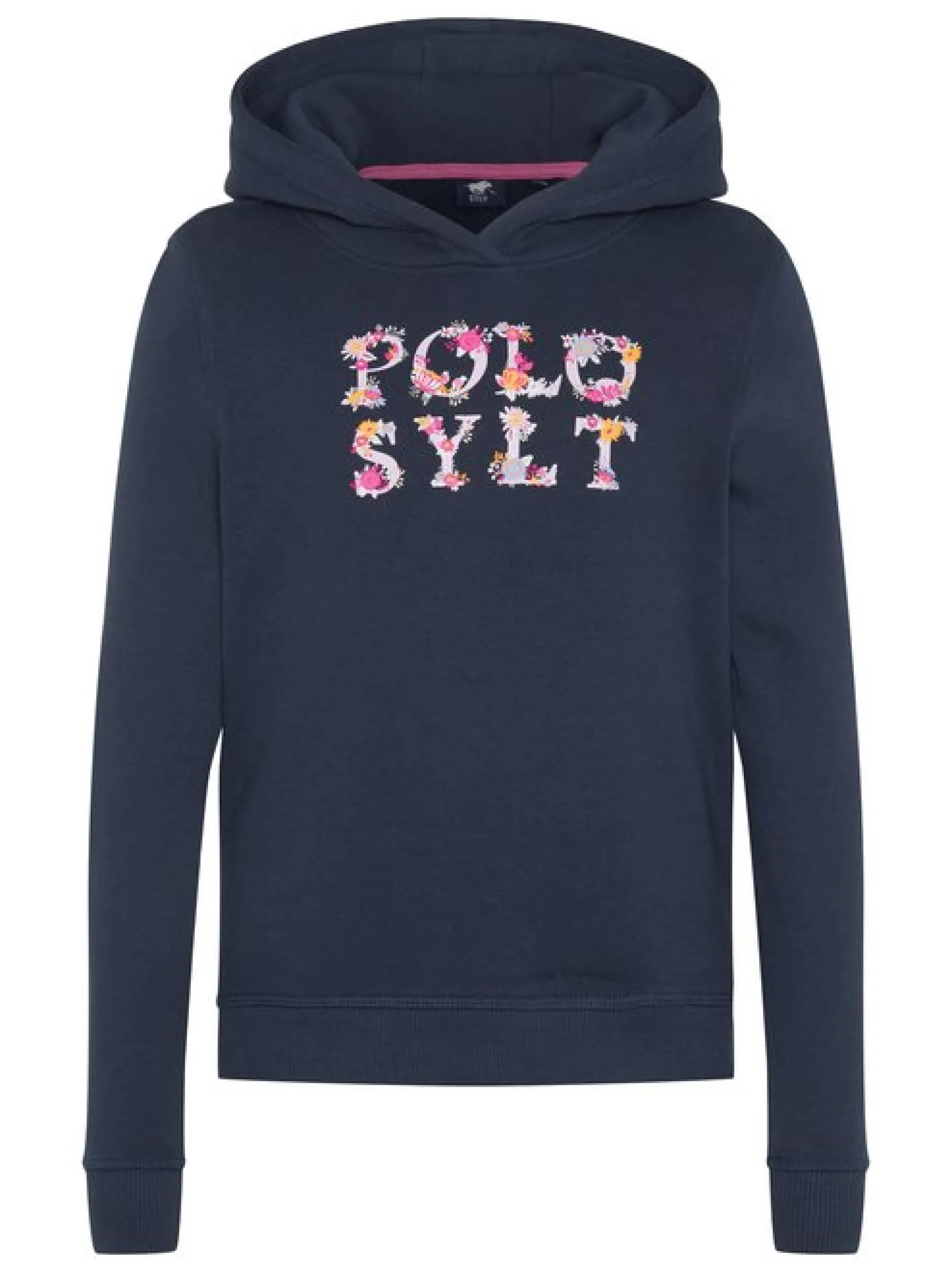 Polo Sylt Mädchen Hoodie in marine blau - Ärmel: kurzarm