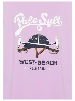 Polo Sylt Mädchen Top in purple lila - Ärmel: langarm