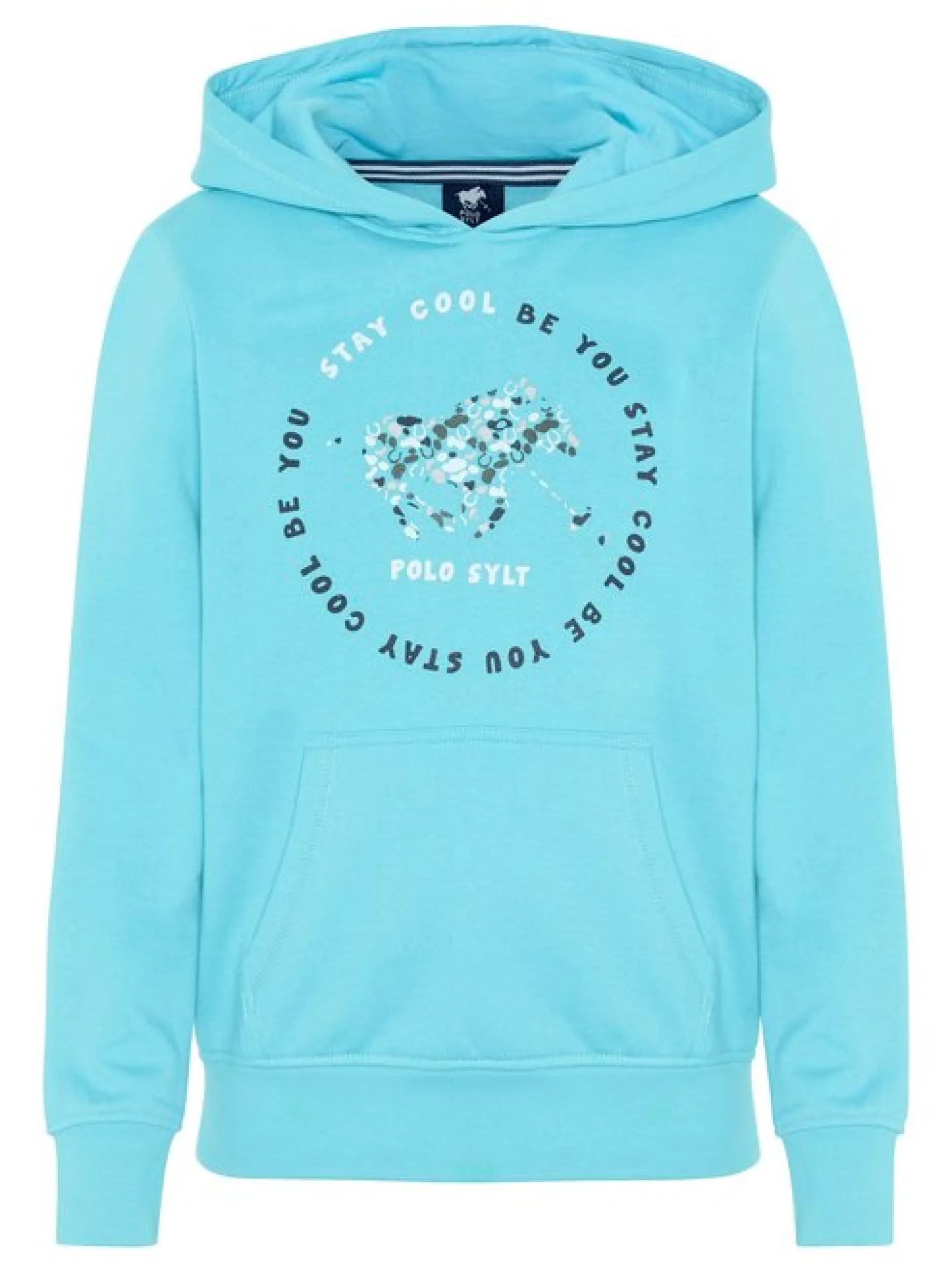 Polo Sylt Unisex Kinder Kapuzenpullover in türkis