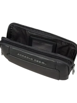 Porsche Design Herren Rucksack - Roadster Leather Travel Pouch in schwarz
