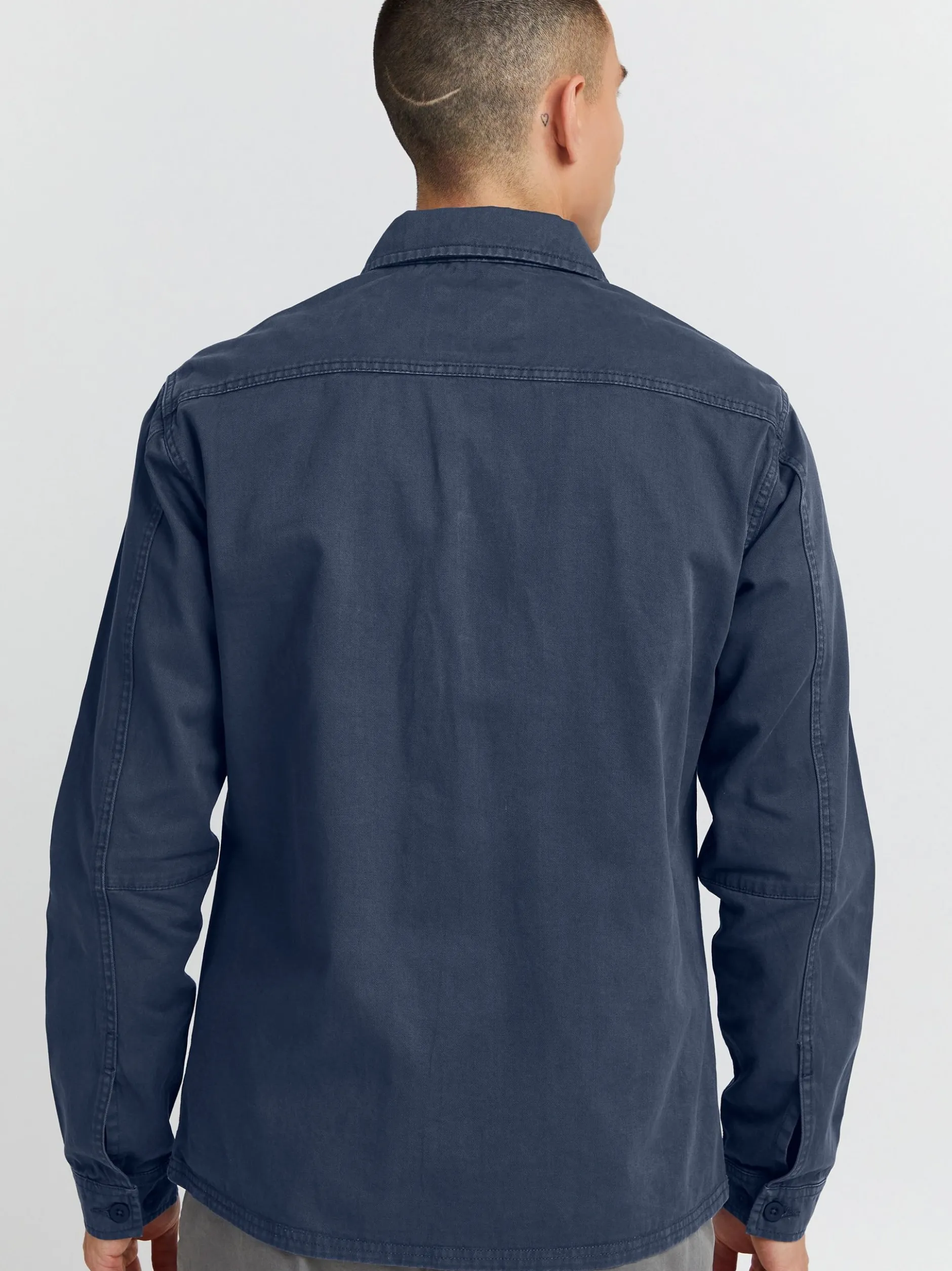 11 Project Herren Langarmhemd - PRJohann in blau