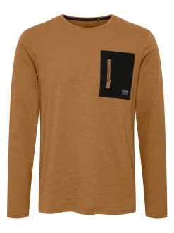 11 Project Herren Langarmshirt- PRFrodin in braun