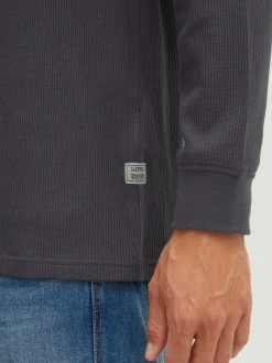 11 Project Herren Langarmshirt - PRDaimmen in grau