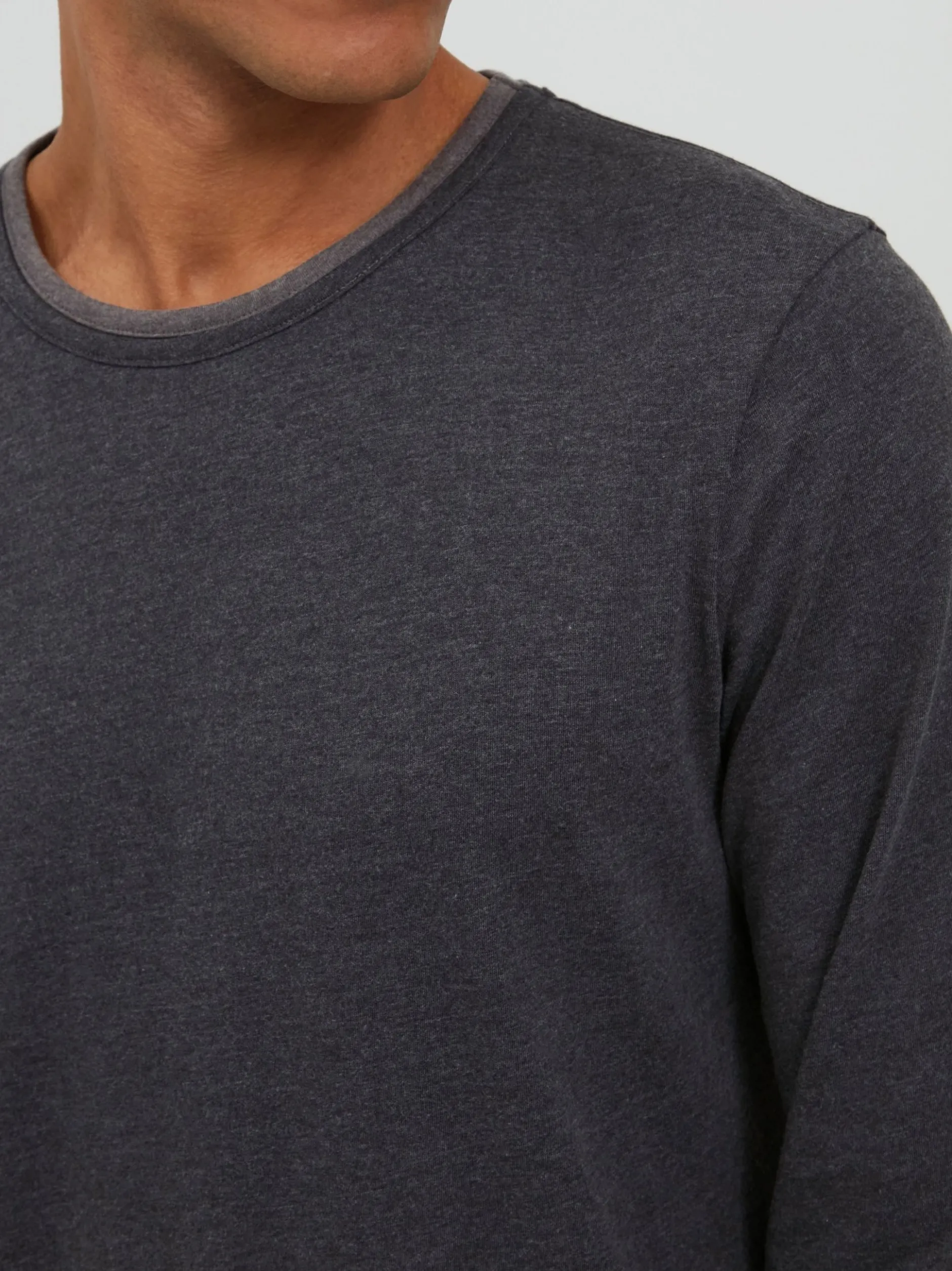 11 Project Herren Langarmshirt - PRVenko in anthrazit