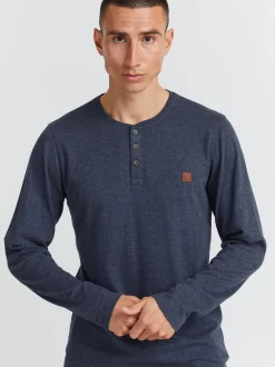 11 Project Herren Langarmshirt - PRBonso in blau